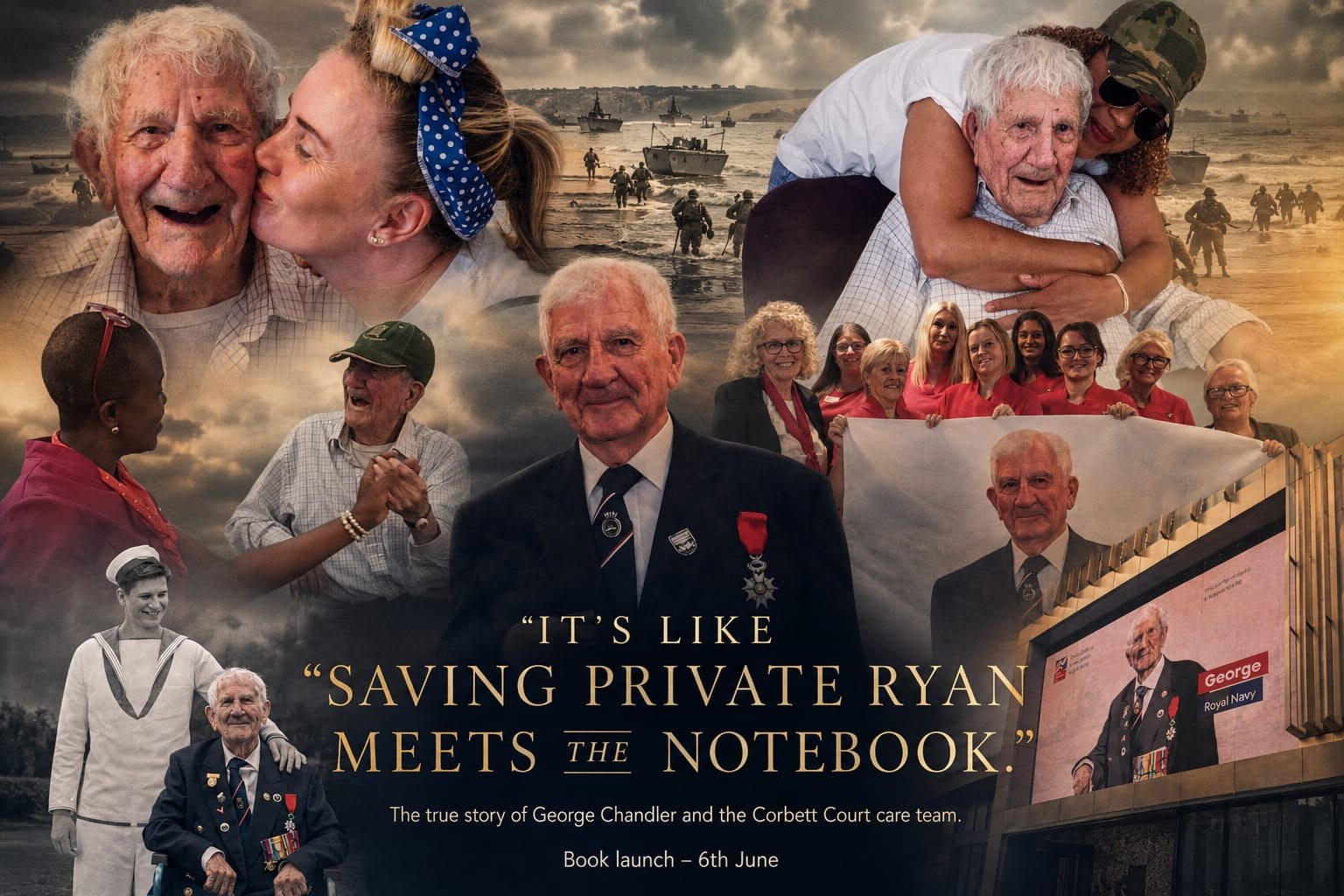 'It's like Saving Private Ryan meets The Notebook.' The true story of George Chandler and the Corbett Court care team. Book launch – 6th June.