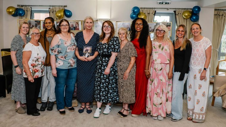 The Corbett Court care team at the launch