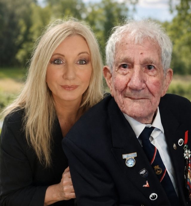 George Chandler, Royal Navy Coastal Forces D-Day veteran, in later life wearing his service medals